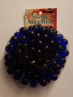 100 New Cobalt Blue Glass Marbles 1/2 Inch Decorative Accent Vase Decor Panacer